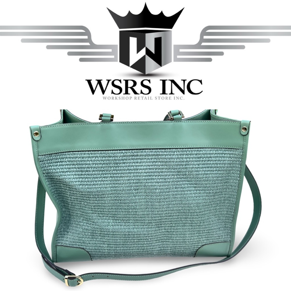 Anna Paola Black Tote Travel Bag – Natural Straw Accents,ChicMade in Italy